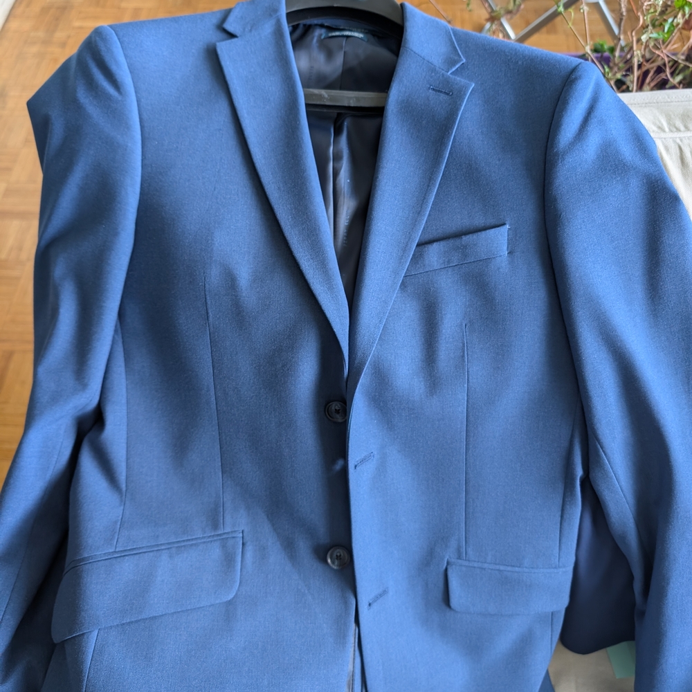 Perry Ellis Blue Sports Coat/Suit Jacket